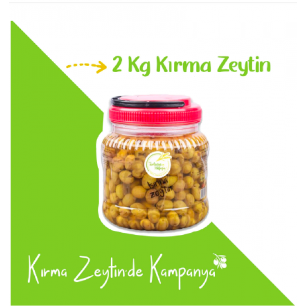 2 Kg Yeşil Kırma Zeytin